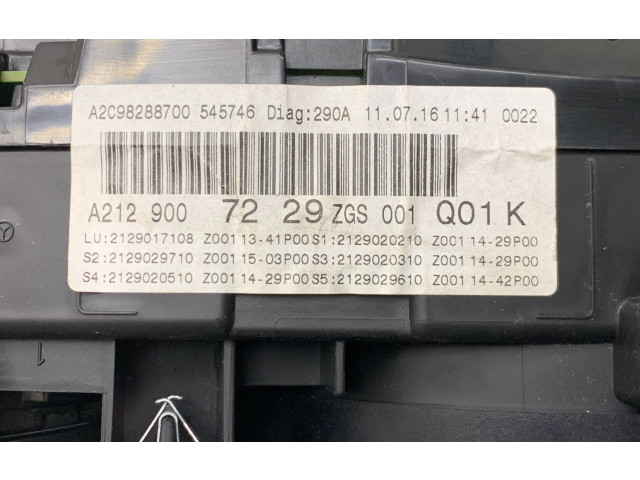 Přístrojová deska Mercedes-Benz E A207 2016 A2129007229