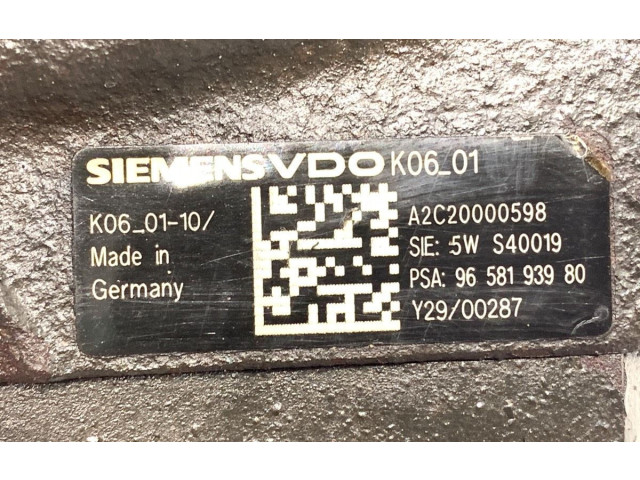 Pojistková skříňka Топливный насос A2C20000598 Peugeot 307 CC 2005