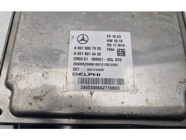 Блок управления двигателя A6519007003, 6519007003   Mercedes-Benz A W176