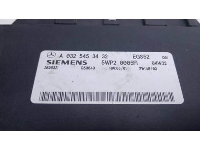 Блок управления коробкой передач A0325453432, 2696321   Mercedes-Benz E W211