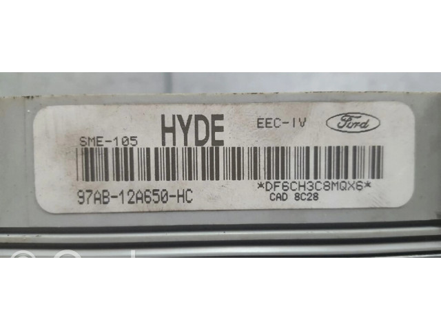 Блок управления двигателя 97AB12A650HC Ford Escort