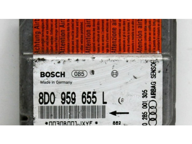 Блок подушек безопасности 8D0959655L Audi A4 S4 B5 8D