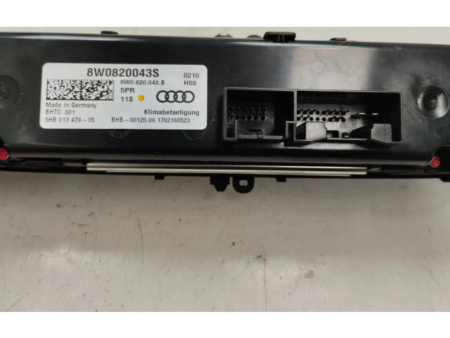 Блок управления климат-контролем 8W0820043S   Audi A4 Allroad