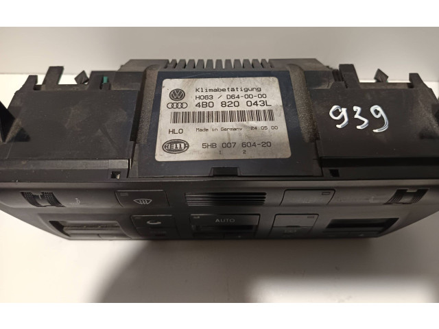 Блок управления климат-контролем 4B0820043L, 5HB00760420   Audi A6 S6 C5 4B