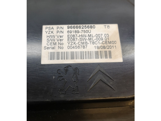 Панель приборов 9666625680, 69189750U   Peugeot 5008       