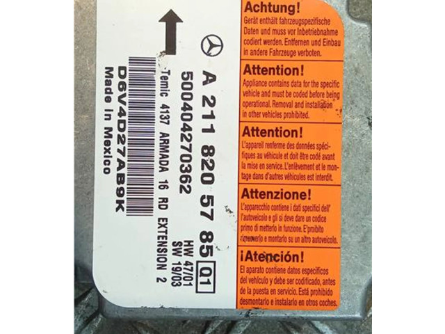 Zpětné zrcátko Mercedes-Benz E AMG W211 2004 A2118205785, 500404270362