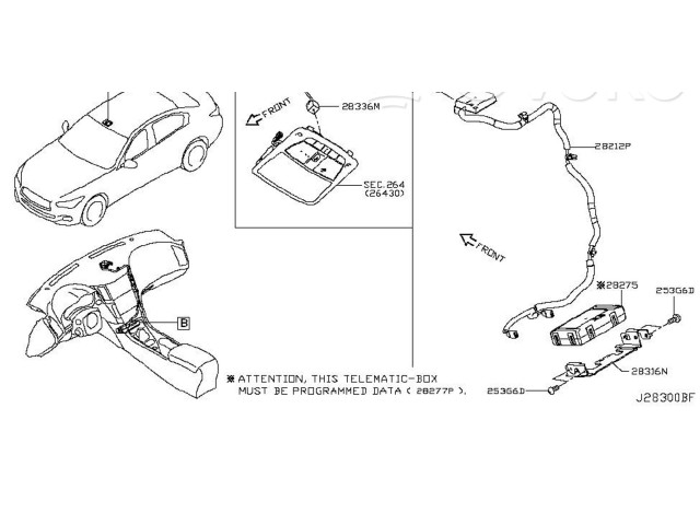 Блок управления голосом 282755ZA0B, 51986277   Infiniti Q50