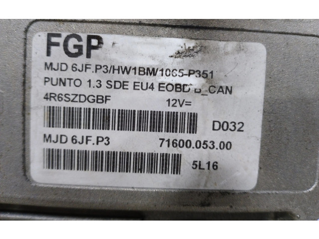Řídící jednotka 0055195817 Fiat Punto Evo 2006