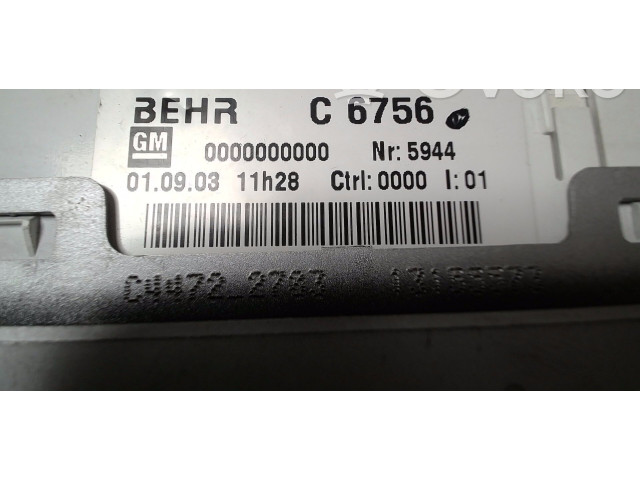 Блок управления климат-контролем 13219160, 06822082   Opel Meriva A