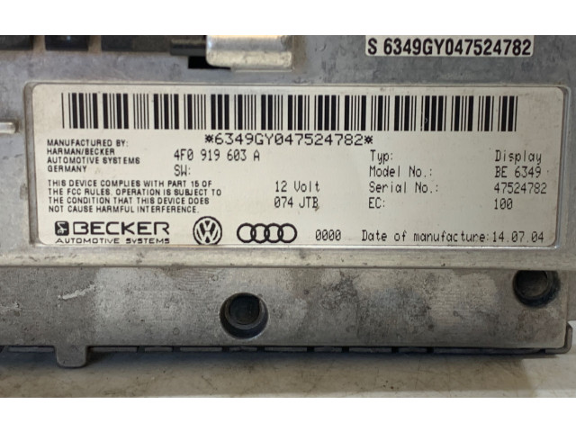 Дисплей    4F0919603A, 6349GY047524782   Audi A6 S6 C6 4F