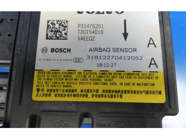 Блок подушек безопасности 31476261, T30154019 Volvo S60