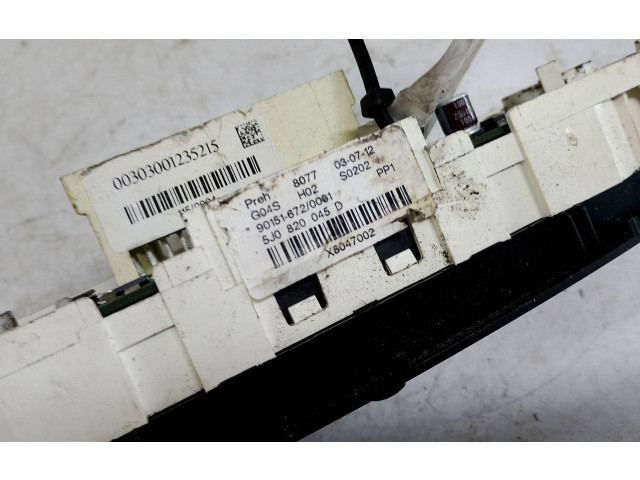 Блок управления климат-контролем 5J0820045D   Skoda Fabia Mk2 (5J)