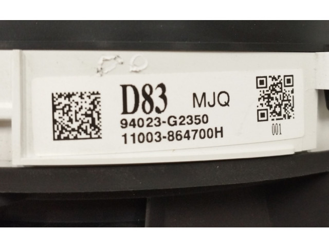 Přístrojová deska Hyundai Ioniq 2016