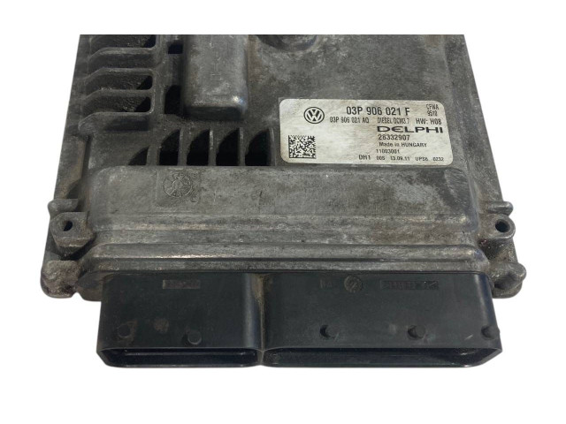 Блок управления двигателя 03P906021F, 03P906021AQ Skoda Fabia Mk2 (5J)