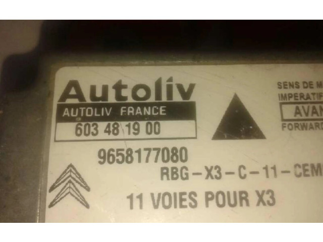 Блок подушек безопасности 9658177080, CENTRALITAAIRBAG   Citroen Berlingo