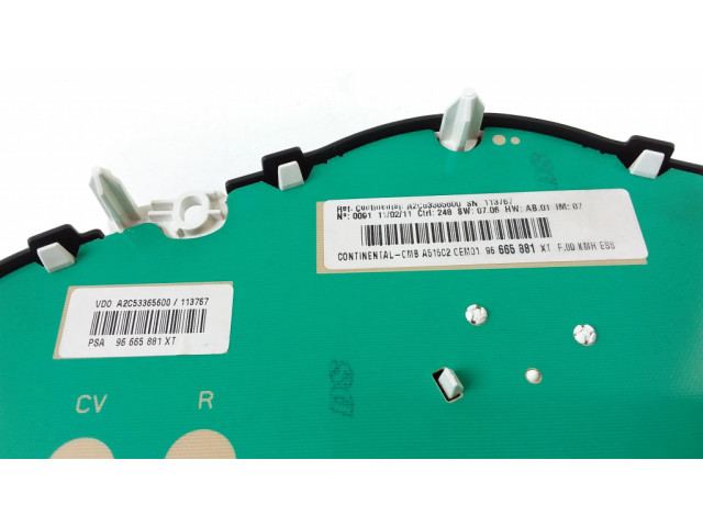 Přístrojová deska Citroen C3 2011 A2C53365600, 9665881XT