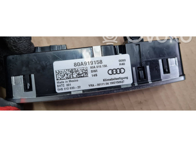 Блок управления климат-контролем 80A919158, 5HB01263322 Audi Q5 SQ5