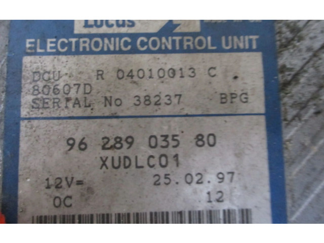 Řídící jednotka Peugeot 806 1997