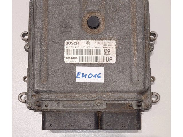 Блок управления двигателя 30729826A, 0281012103 Volvo V70