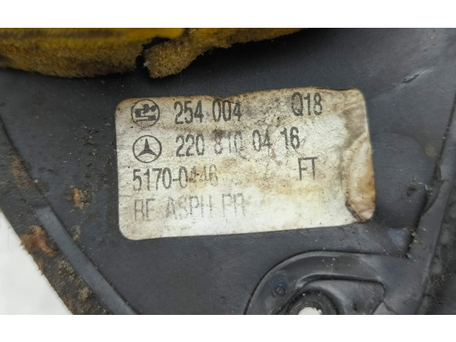 Zpětné zrcátko Mercedes-Benz S W220 2001 2208100416