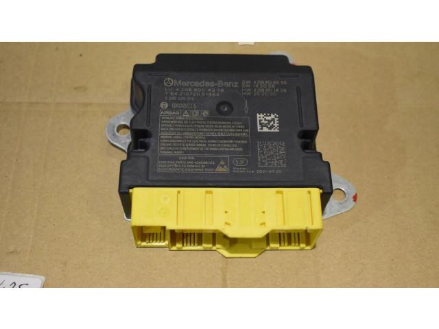 Подушка безопасности водителя A2069026505555525   Mercedes-Benz C W206