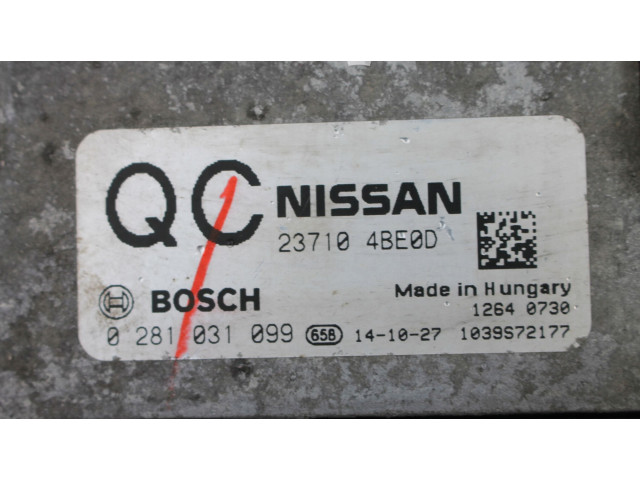 Řídící jednotka 237104BE0D, 0281031099 Nissan X-Trail T32 2015