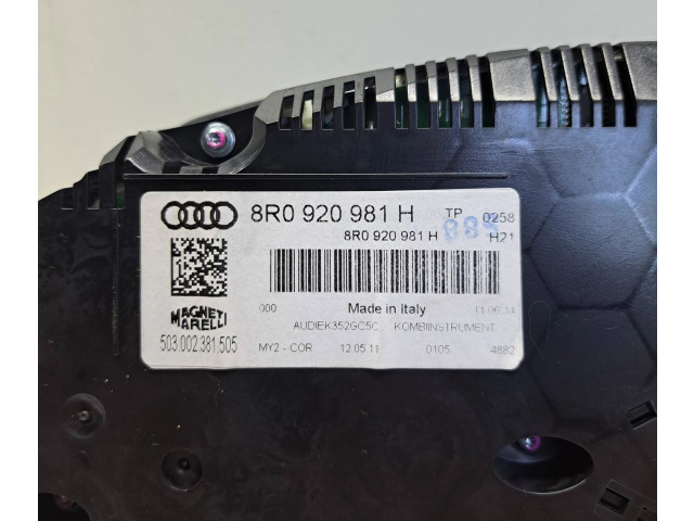 Панель приборов 8R0920981H, 503002381505 Audi Q5 SQ5