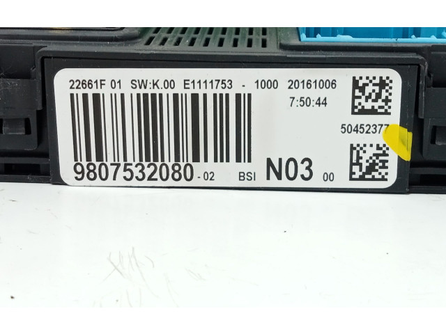 Блок предохранителей  9807532080   Peugeot 2008 I    