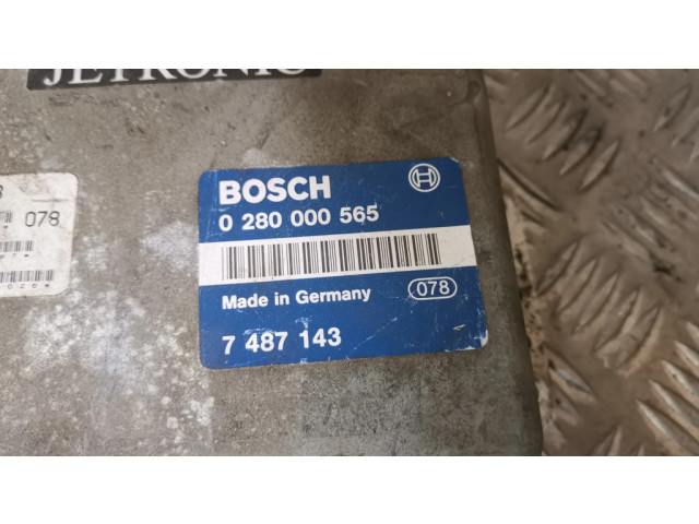 Блок управления двигателя 0280000565, 7487143   Saab 9000 CC