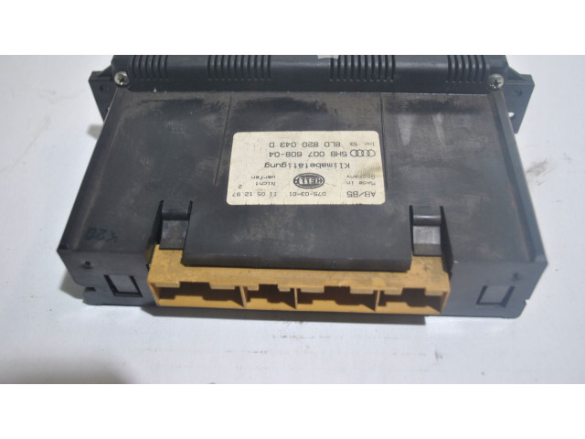 Блок управления климат-контролем 8L0820043D Audi A3 S3 8L