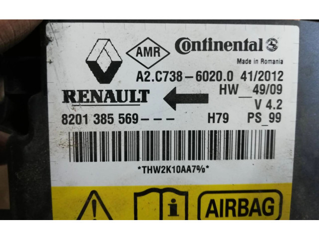 Блок подушек безопасности 8201385569, A2C73860200   Dacia Duster