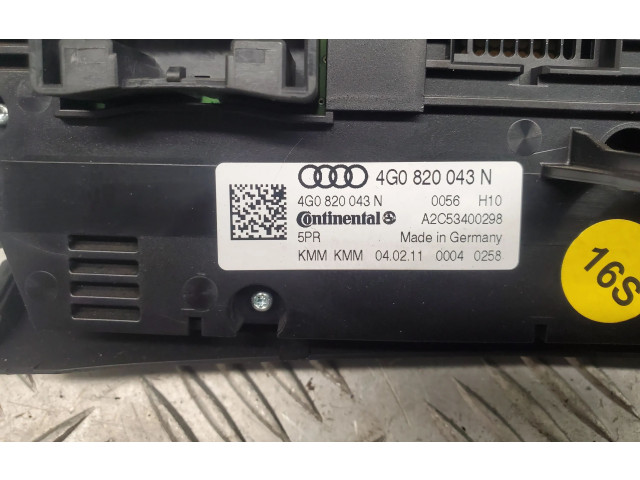 Блок управления климат-контролем 4G0820043N   Audi A7 S7 4G