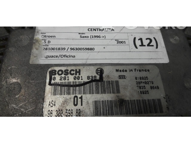 Řídící jednotka 0281001839 Peugeot 106 2000