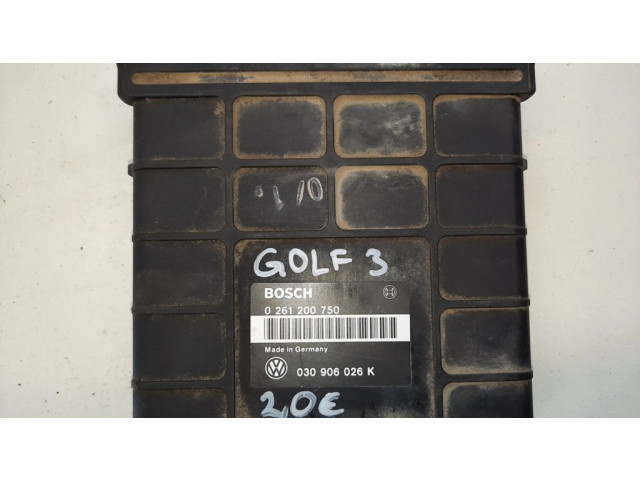 Блок управления 0261200750, 030906026K Volkswagen Golf III