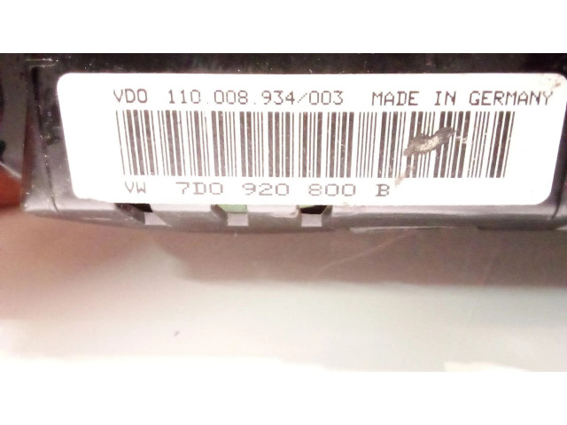 Přístrojová deska Volkswagen Transporter - Caravelle T1 VW7D0920800B, G750669H