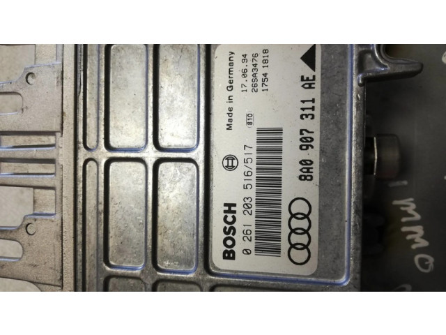 Блок управления двигателя 8A0907311AE, 0261203516 Audi 80 90 S2 B4