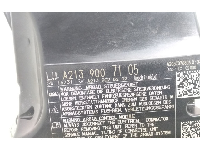 Блок подушек безопасности A2139007105   Mercedes-Benz E W213