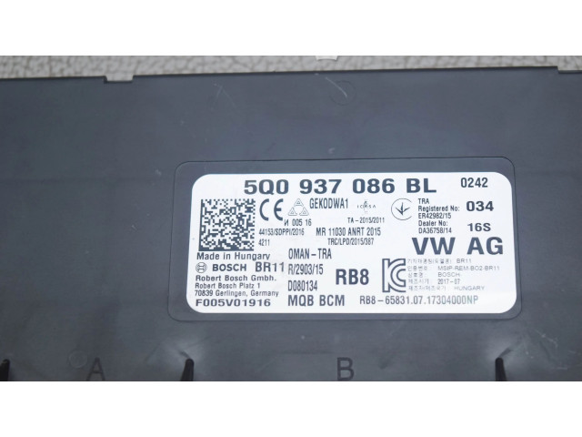 Блок комфорта 5Q0937086BL   Volkswagen Touran III   