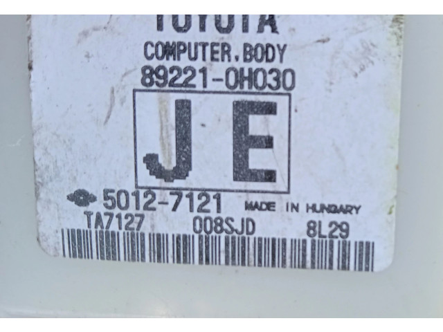 Řídící jednotka 89221-0H030, 89221-0H030   Peugeot 108 2014