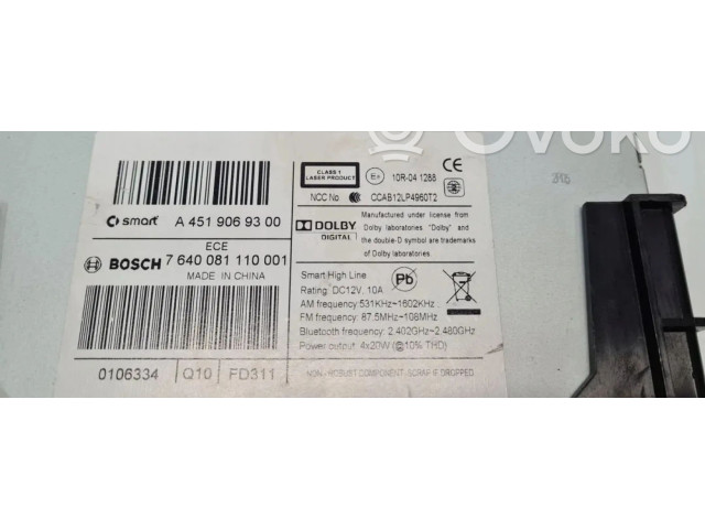 Pojistková skříňka Радио/ проигрыватель / навигация Smart ForFour II W453 2024