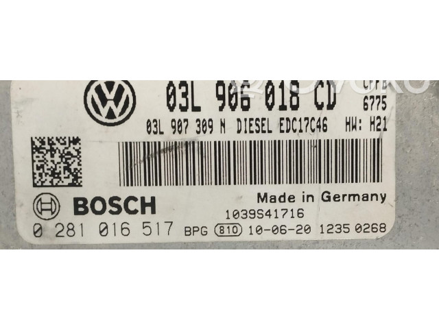 Řídící jednotka 0281016517, 0281016517 Volkswagen Tiguan 2010