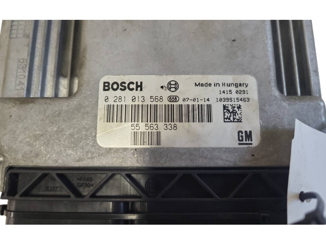 Блок управления двигателя 0281013568, 55563338 Saab 9-5