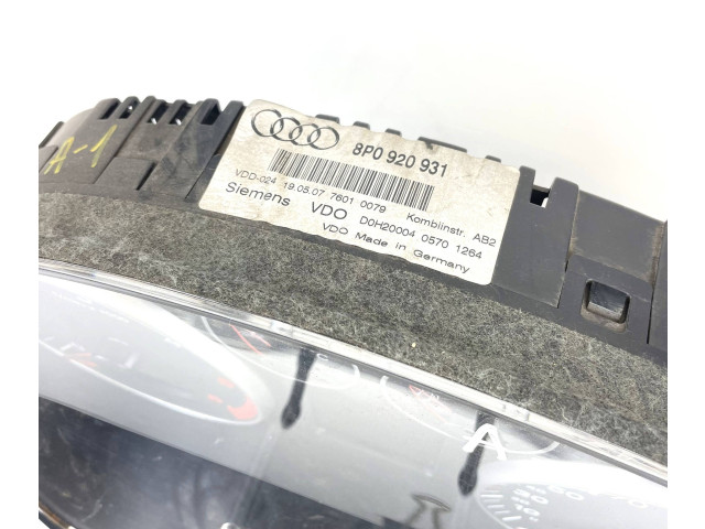 Панель приборов 8P0920931, A2C53254130 Audi A3 S3 A3 Sportback 8P