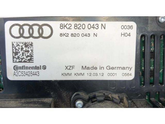 Блок управления климат-контролем 8K2820043N, A2C53428443 Audi A5 Sportback 8TA