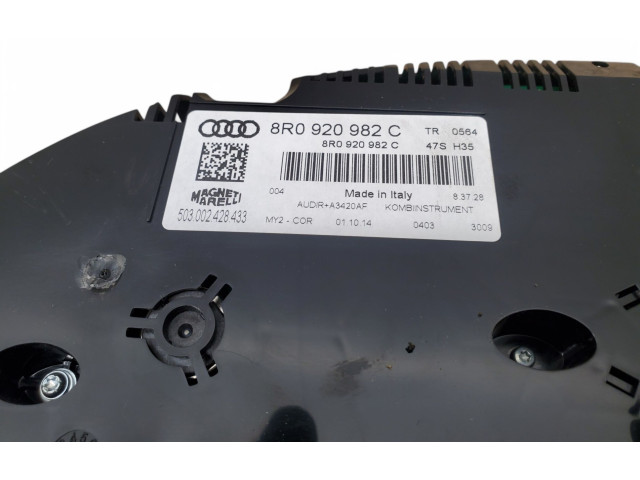 Панель приборов 8R0920982C Audi Q5 SQ5