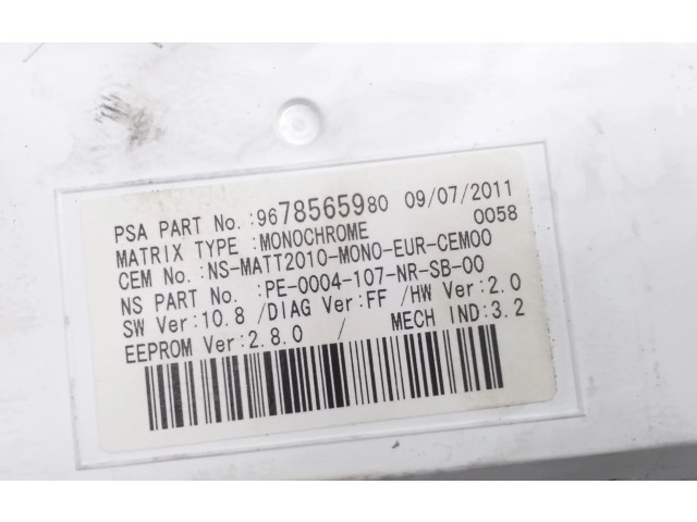 Přístrojová deska Peugeot 508 2012 9800420280, 9678565980