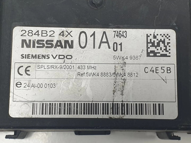 Блок комфорта 284B24X01A, 5WK49367 Nissan Pathfinder R51