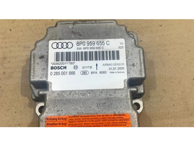 Блок подушек безопасности 8P0959655C, 0285001666 Audi A3 S3 A3 Sportback 8P