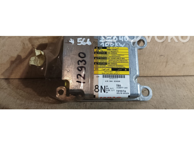 Блок подушек безопасности 216877103, 891700F070 Toyota Corolla Verso AR10