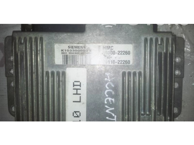 Řídící jednotka K103300003E, 3910022260 Hyundai Accent 1996